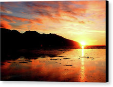 Load image into Gallery viewer, Turnagain Arm Sunset South Of Anchorage Alaska - Canvas Print