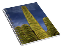 Load image into Gallery viewer, Blue Sky Saguaro - Spiral Notebook