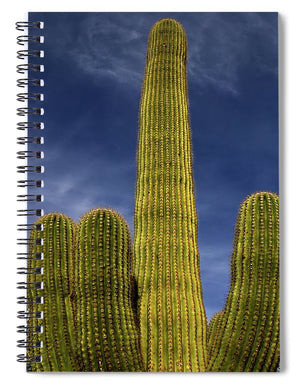 Blue Sky Saguaro - Spiral Notebook