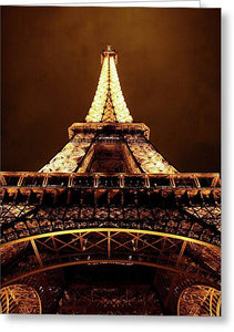 Eiffel Tower Glow - Greeting Card
