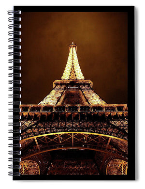 Eiffel Tower Glow - Spiral Notebook