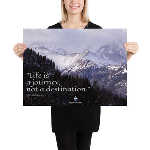 Poster - Life Is A Journey Quote - Emerson