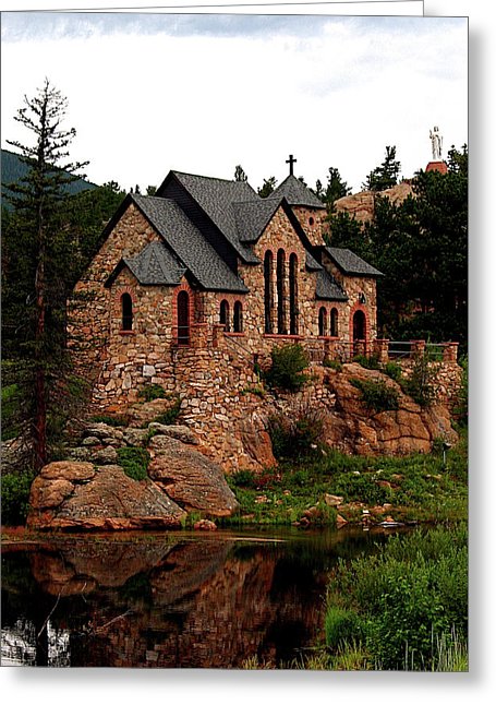 St. Catherine On The Rock in Summer, Colorado - Greeting Card