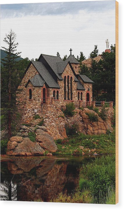 St. Catherine On The Rocks in summer, Colorado - Wood Print