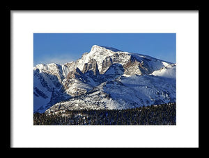 Taylor Peak And Sharkstooth, Rmnp - Framed Print