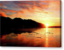 Load image into Gallery viewer, Turnagain Arm Sunset South Of Anchorage Alaska - Canvas Print