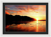 Load image into Gallery viewer, Turnagain Arm Sunset South Of Anchorage Alaska - Framed Print