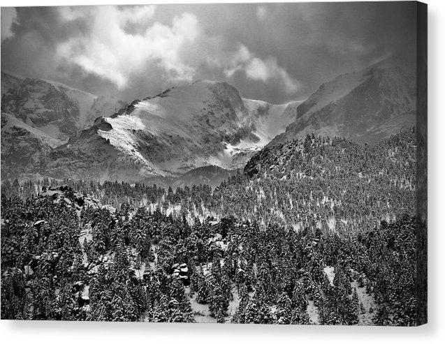 Winter View From Lumpy Range Trail - Canvas Print