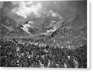 Winter View From Lumpy Range Trail - Canvas Print