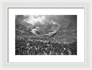 Winter View From Lumpy Range Trail - Framed Print