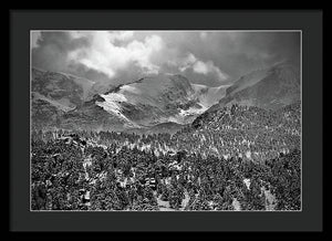 Winter View From Lumpy Range Trail - Framed Print