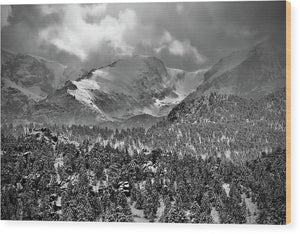 Winter View From Lumpy Range Trail - Wood Print
